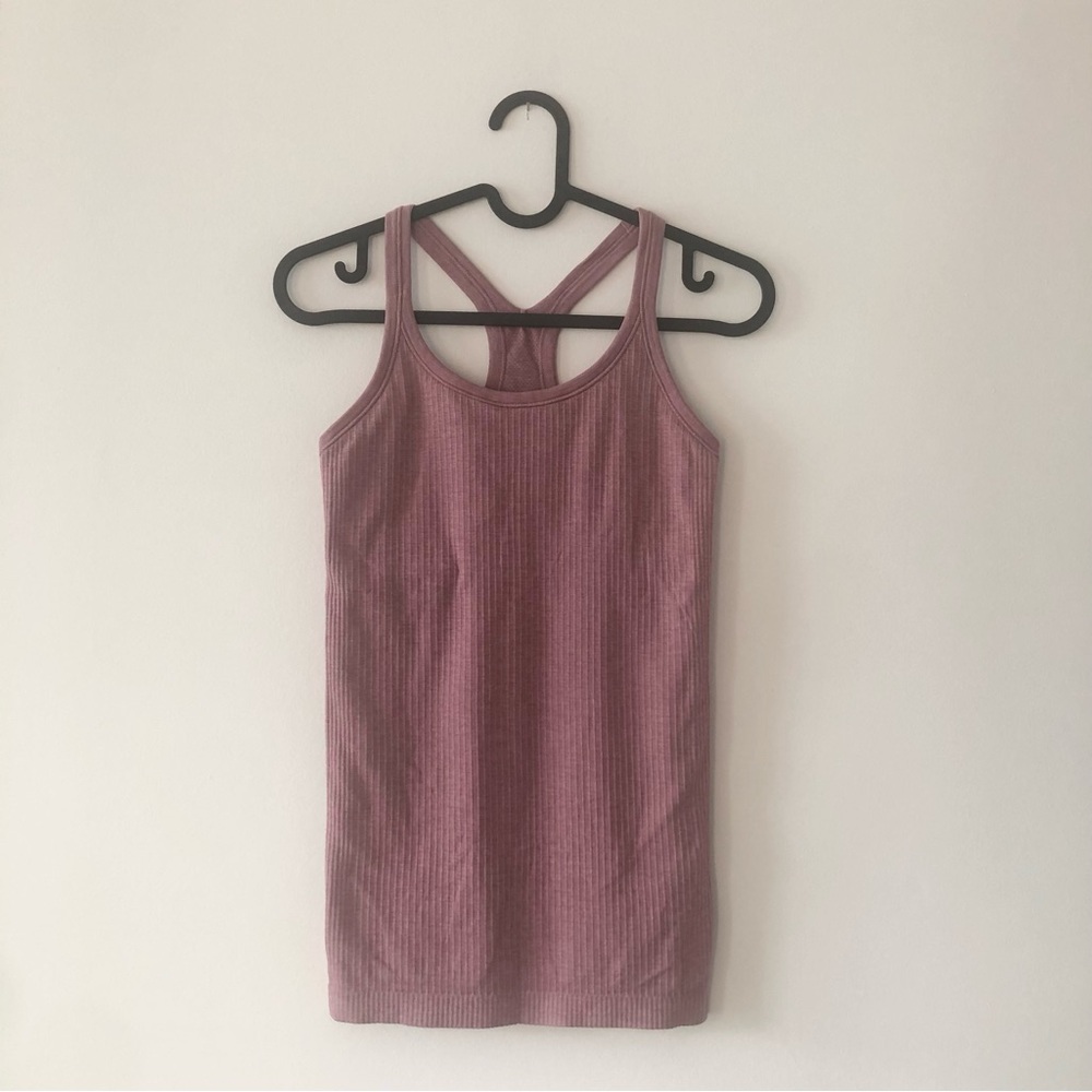 Lululemon Ebb to Street Racerback Tank Top Dusky Pink Size 4